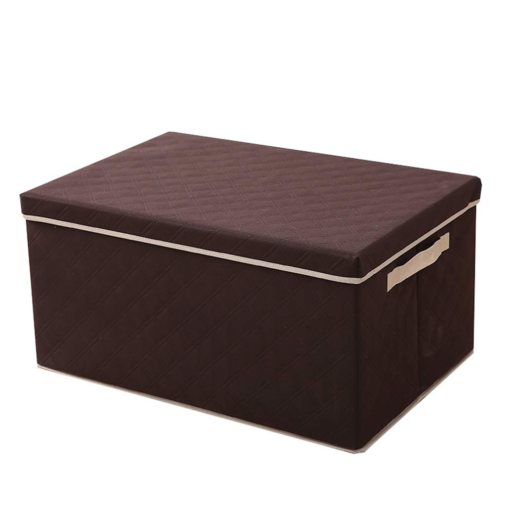 Foldable Storage Box - Collapsible Fabric Storage Cube Basket for Home Organization, Closet, Nursery, Toys & Office Supplies (Brown, 35x28x18cm) | Space-Saving Solution for Small Spaces & Decluttering