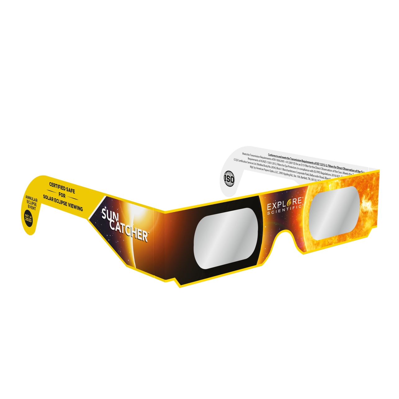 Solar Eclipse Glasses ISO & CE Certified - Safe for Direct Sun Viewing - Perfect for Solar Eclipses, Astronomy Events & Outdoor Activities