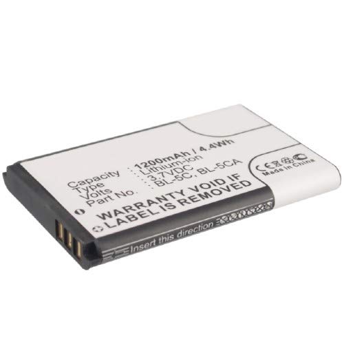 Synergy Digital BL-5C-H Barcode Scanner Battery - 1200mAh Li-ion Replacement Battery Compatible with Teltonika Barcode Scanners | Long-Lasting Power for Retail, Warehouse & Inventory Management