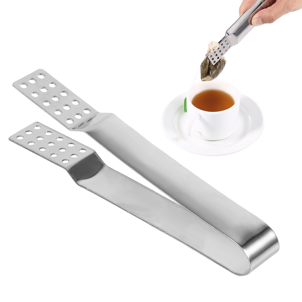 Stainless Steel Kitchen Clamp - 5.31 Inch Multipurpose Clip for Tea Bags, Food, and Kitchen Use - Perfect for Tea Houses, Restaurants, and Home Cooking