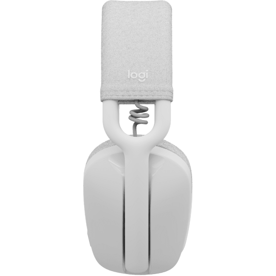 Logitech Zone Vibe 100 Wireless Headset - Off White | Noise Cancelling Bluetooth Headphones for Work, Calls & Music | Home Office & Remote Work Essential