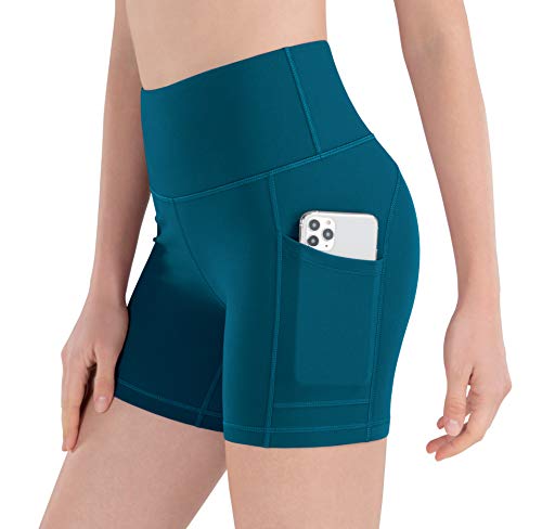 Espidoo Women's High Waist Workout Shorts - 4