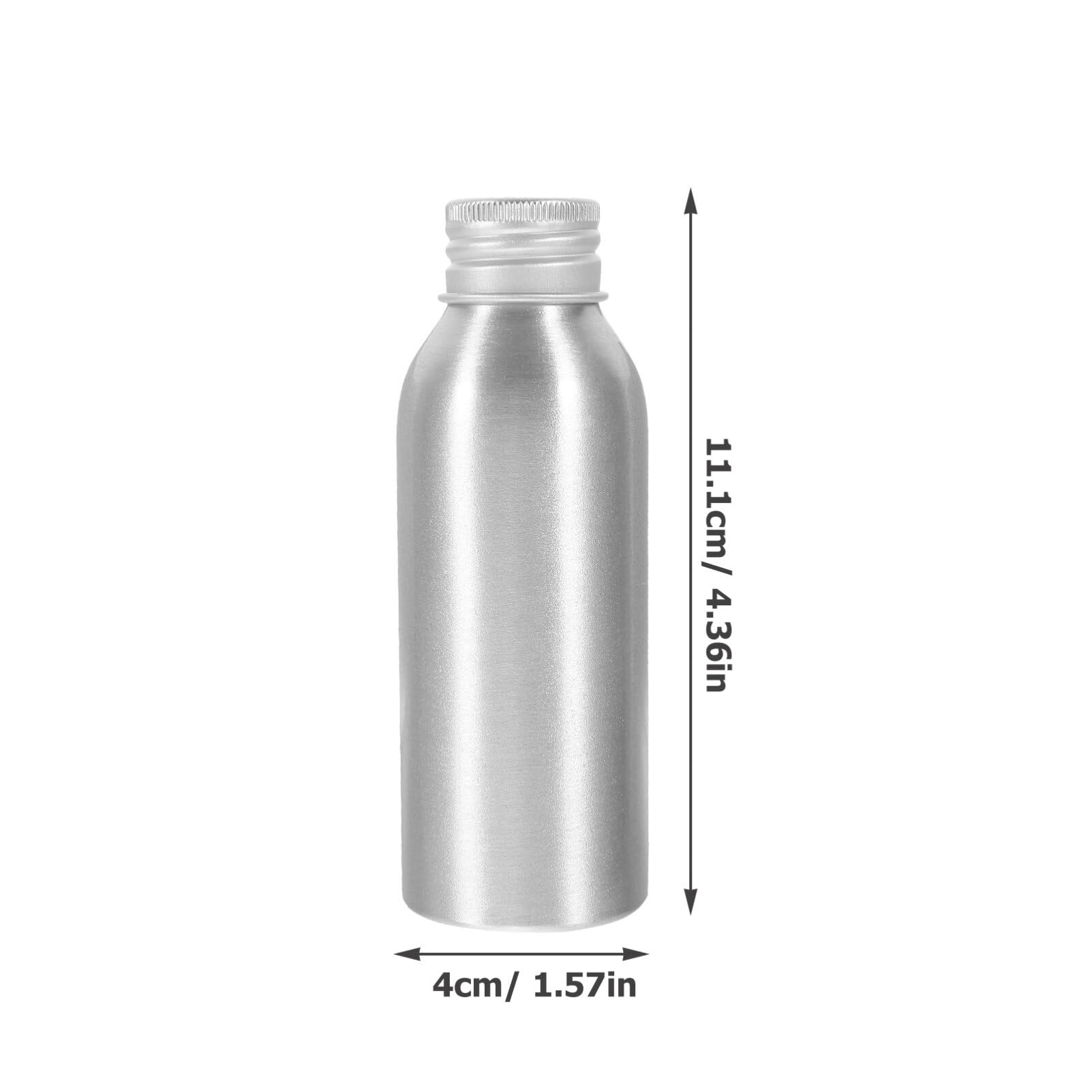 Yardwe 3-Pack Refillable Aluminum Bottles with Screw Caps - Essential Oil Containers, Perfume Bottles & Lotion Dispensers for Travel, DIY Cosmetics & Sample Storage | Leakproof & Reusable