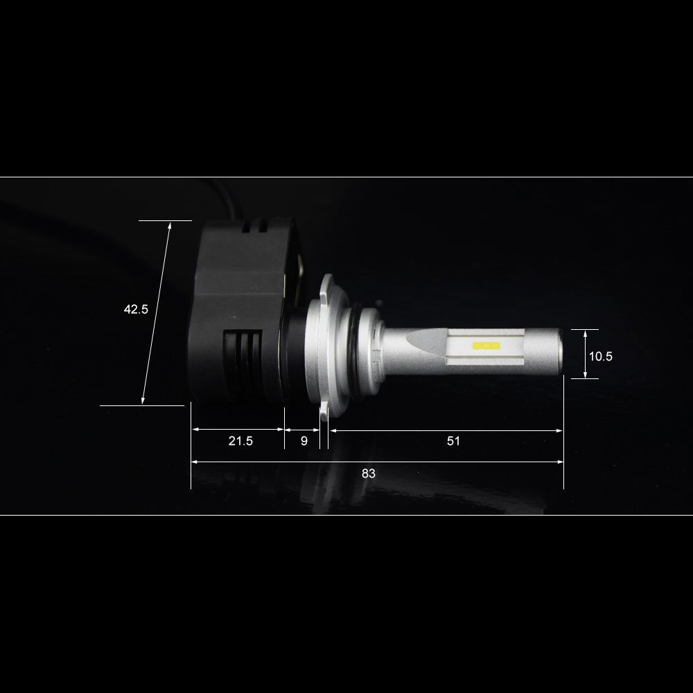 HB2 9003 H4 LED Headlight Bulbs - 6000K Xenon White Bright Replacement for Cars, Trucks, SUVs - Perfect for Night Driving & Foggy Conditions