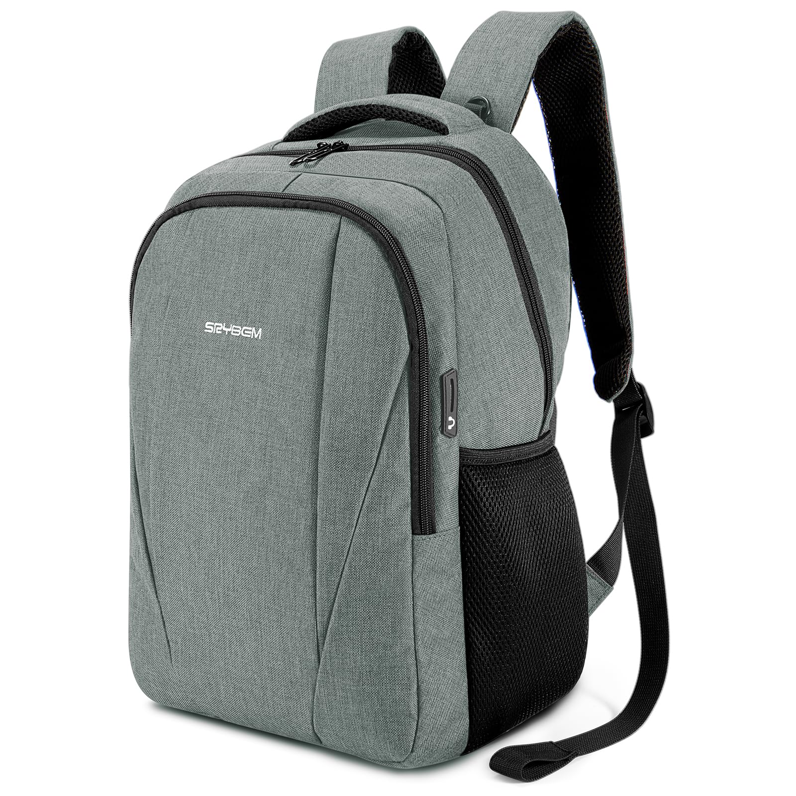 15.6 Inch Laptop Backpack for Men & Women - Anti-Theft Waterproof Travel Backpack with USB Charging Port & Laptop Compartment - Perfect for College, Business Trips & Daily Commute