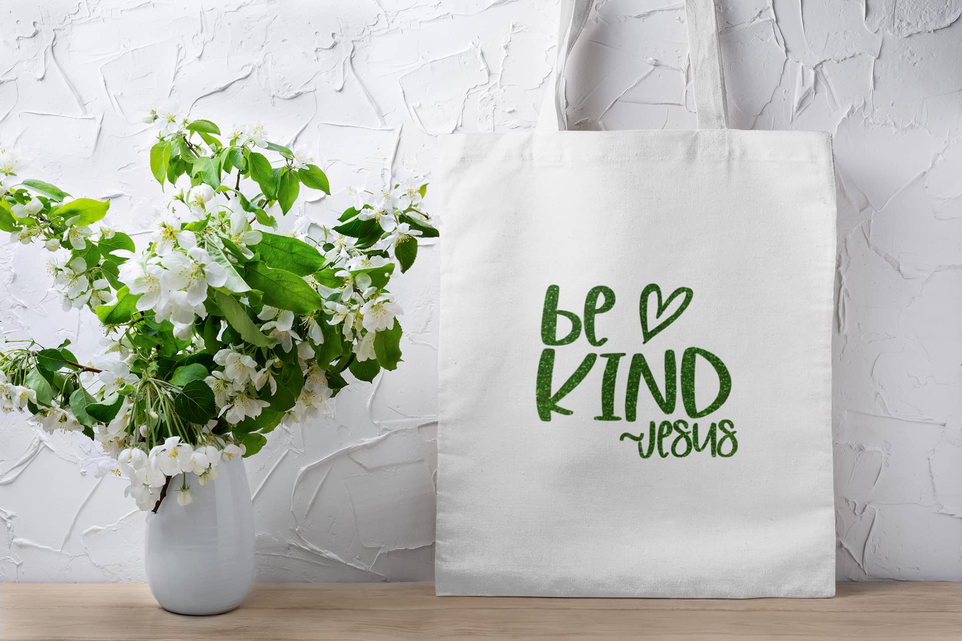 Be Kind Jesus Iron On Decal - Christian T-Shirt Transfer for DIY Crafts, Vinyl Applique & Positive Patch - Works on Hats, Fabric, Clothing - Easy 5 Minute Application (Pink) - Perfect for Church Events, Bible Study Groups & Faith-Based Gifts