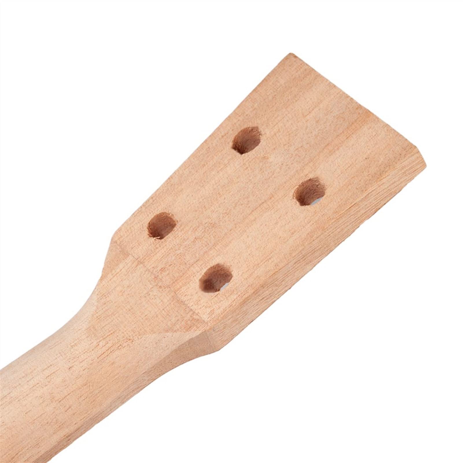 Unfinished DIY Ukulele Neck for 21 Inch Ukulele & Electric Guitar Replacement Parts - Perfect for Luthiers, Musicians & DIY Instrument Repair Projects