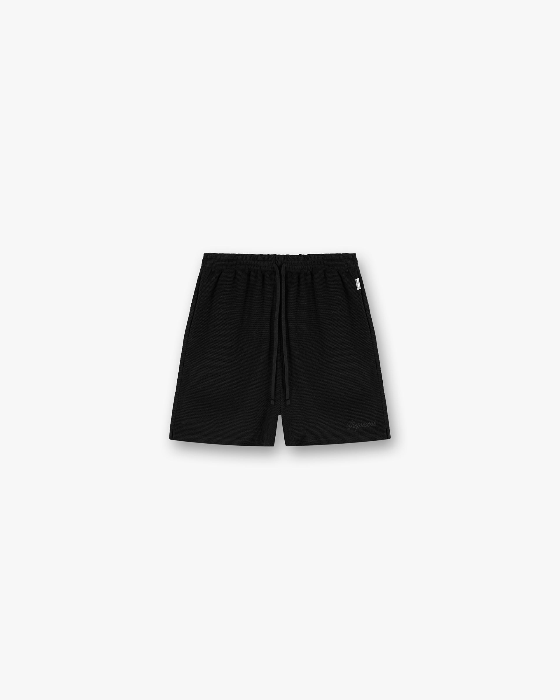 Waffle Shorts for Men - Breathable & Comfortable Black Cotton Lounge Shorts - Perfect for Gym, Running, and Summer Outdoor Activities