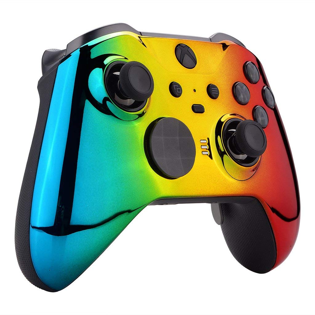 Wireless Xbox Elite Series 2 Controller - Custom Modded for FPS Gaming - PC & Xbox One - Chrome GGR Design