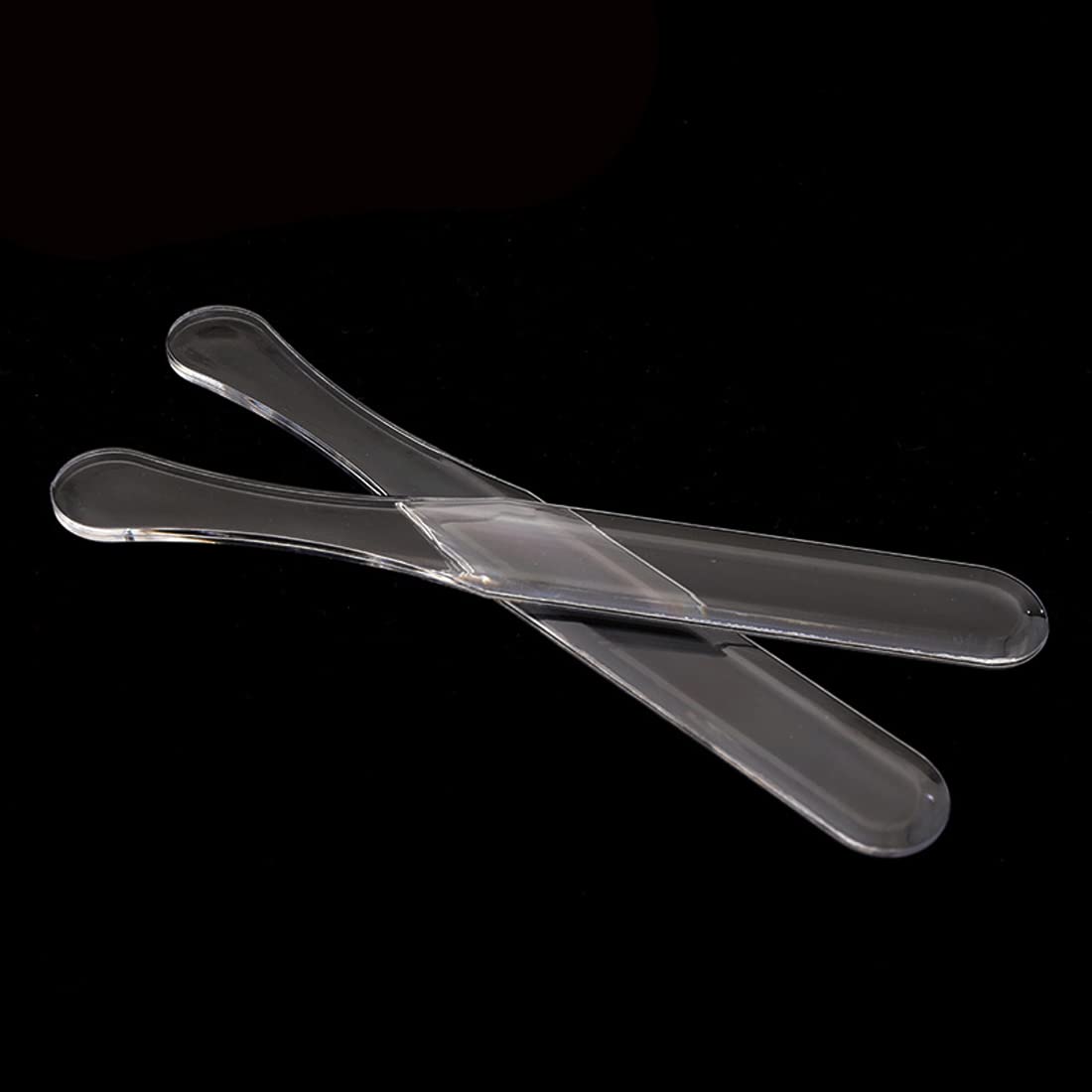 10-Piece Clear Plastic Cosmetic Spatulas - Facial Mask Mixing Tools for DIY Beauty & Makeup Application - Perfect for Skincare, Spa Treatments & At-Home Beauty Routines