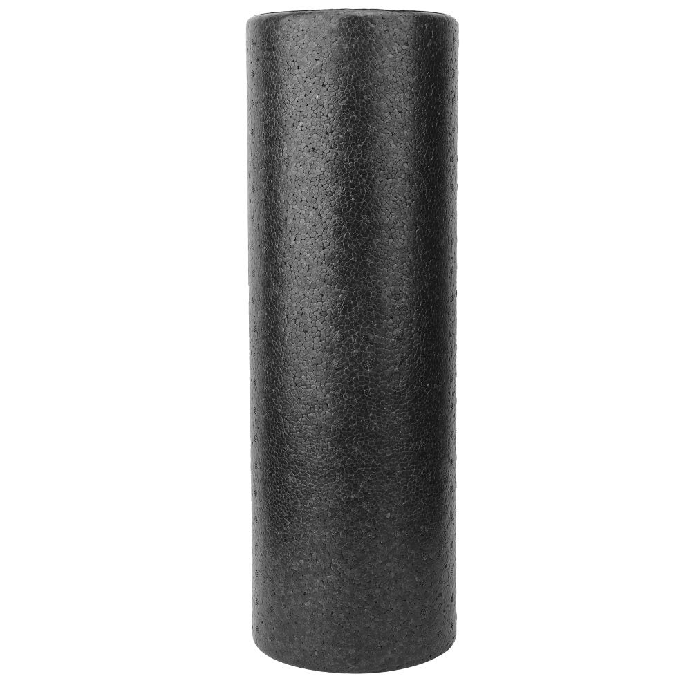 Haowecib Black Foam Roller for Fitness & Muscle Recovery - Solid Massage Roller for Slimming, Exercise & Pain Relief - Perfect for Gym, Yoga & Home Workouts