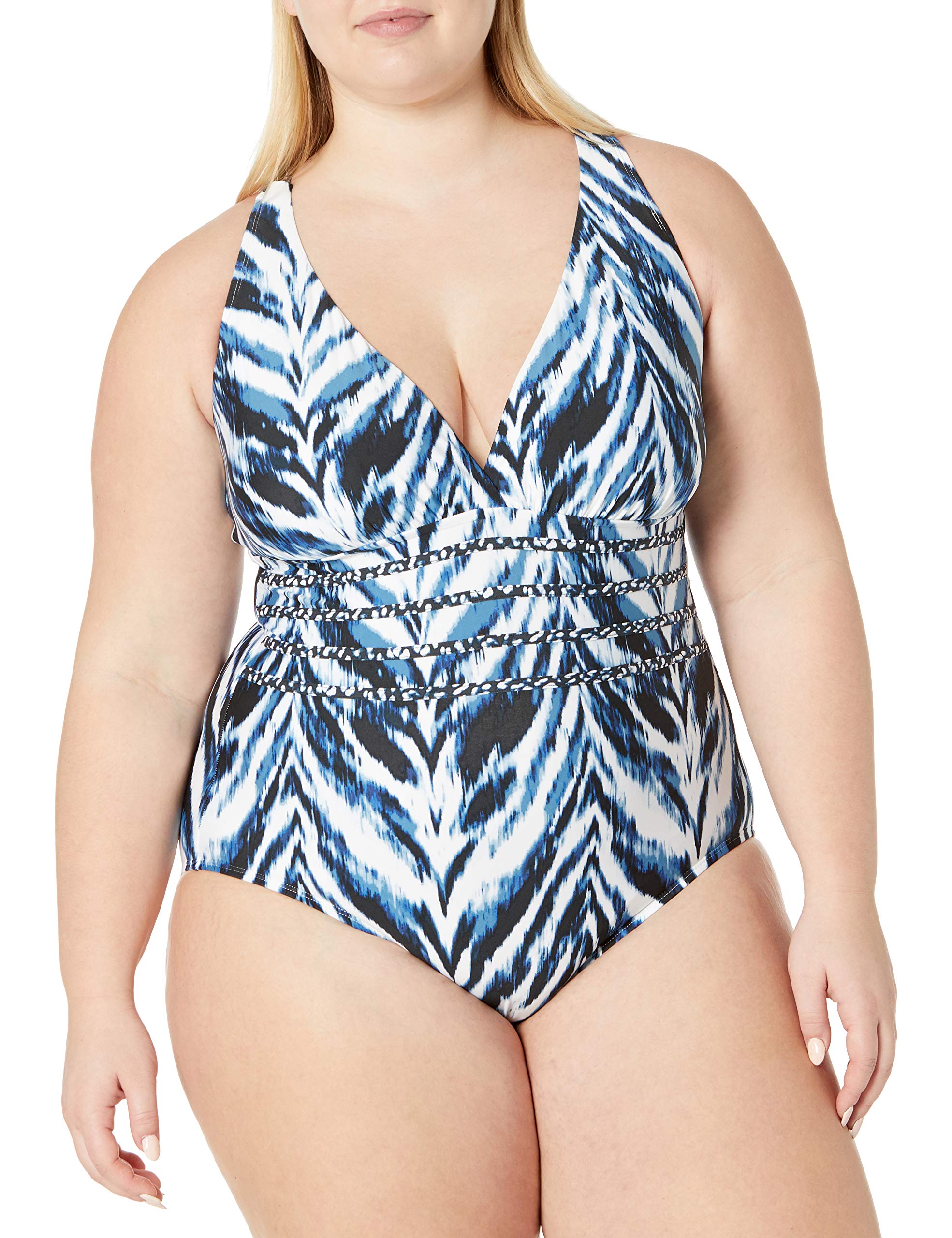 La Blanca Women's Multi Strap Cross Back One Piece Swimsuit - Stylish Bathing Suit for Beach, Pool & Vacation | Comfortable Swimwear for Summer & Water Activities