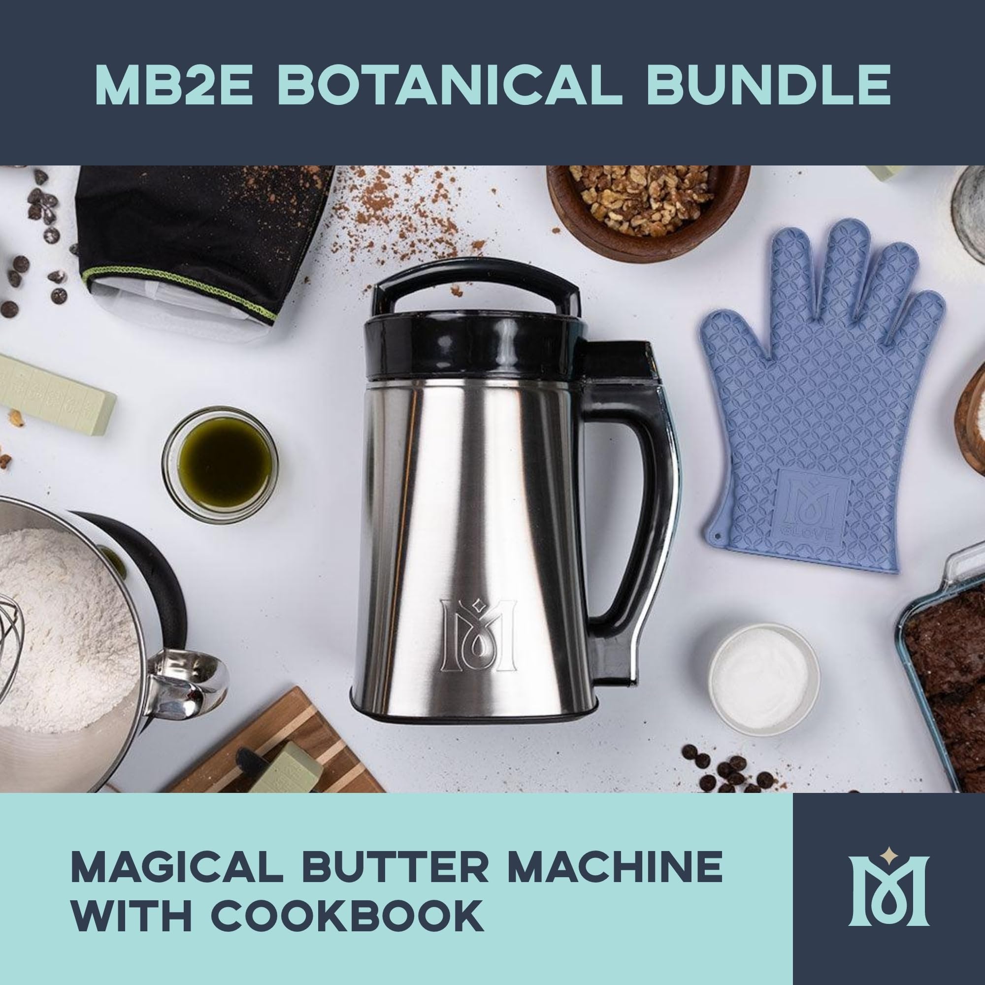 Magical Butter MB2e Herbal Butter Maker Machine - Automatic Infuser for Homemade Butter, Oil, Tinctures & Edibles - Includes Recipe Cookbook - Perfect for DIY Cannabis Cooking, Baking & Herbal Remedies