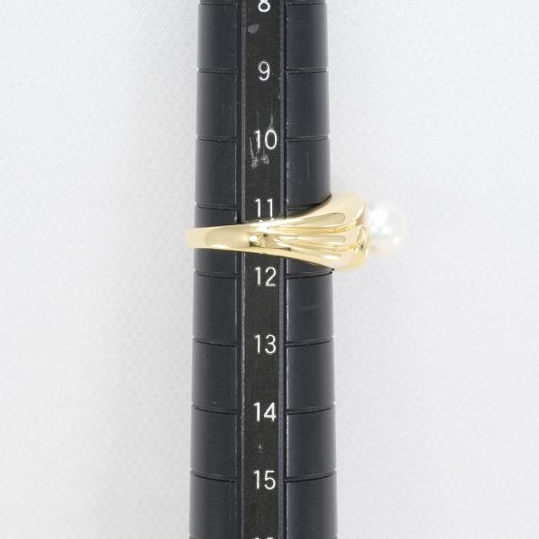 18K Yellow Gold Akoya Pearl Ring - Elegant Pearl Jewelry for Women - Perfect for Weddings, Anniversaries & Special Occasions