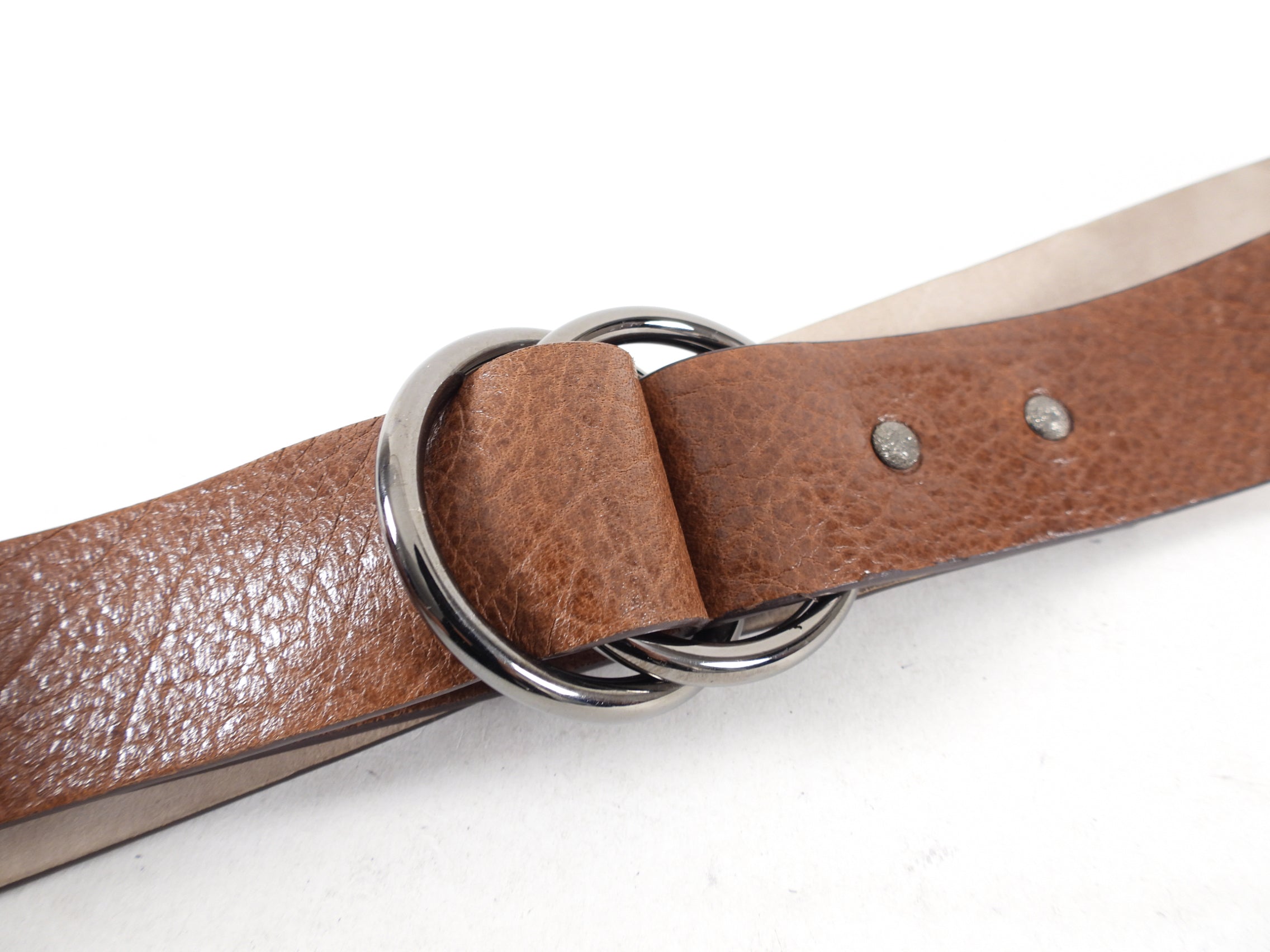 Brunello Cucinelli Genuine Leather Belt for Men - Premium Brown Leather Dress Belt - Size M / 34-39 Inches - Perfect for Business, Office & Formal Occasions