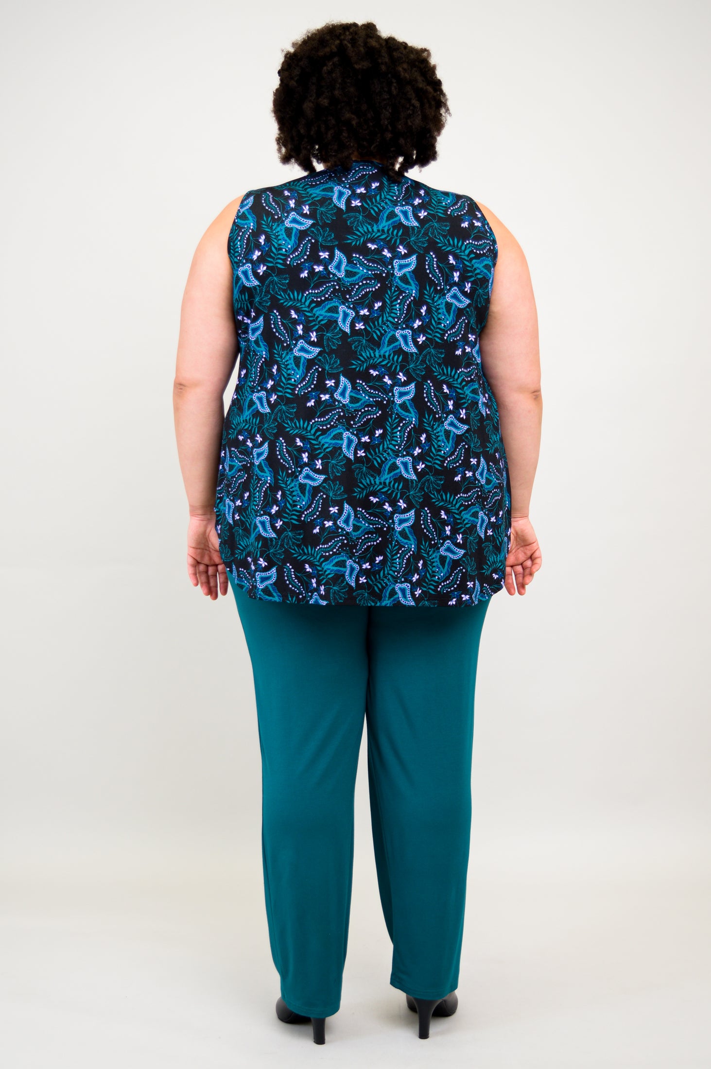 Jazz Tank Top - Fantasia Print Bamboo Fabric - Women's Casual Wear for Summer & Music Festivals