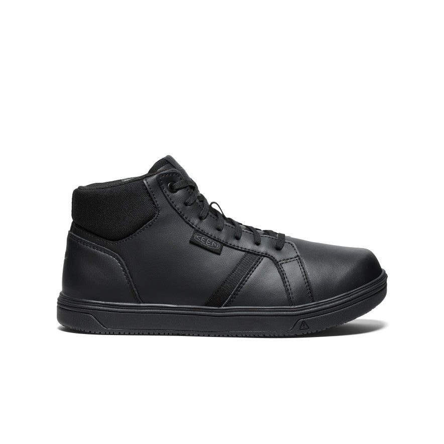 Men's PTC Kenton Mid Work Shoe - Soft Toe Safety Boots for Construction & Industrial Work | Black/Black | Durable & Comfortable for Long Shifts