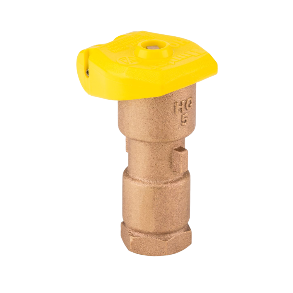 Hunter HQ5LRCR 1-Inch Quick Coupling Valve with FIPT Inlet & Yellow Rubber Locking Cover - 2-Slot Design for Easy Irrigation System Connections | Perfect for Lawn Sprinklers, Garden Watering & Agricultural Applications