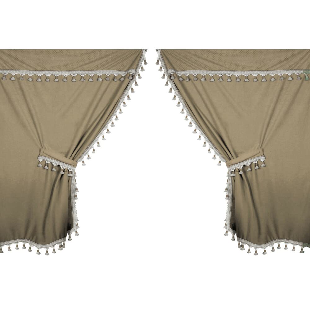 98635 Premium Curtains for Trucks - Heavy Duty & Durable - Perfect for Semi Trucks, RVs & Campers