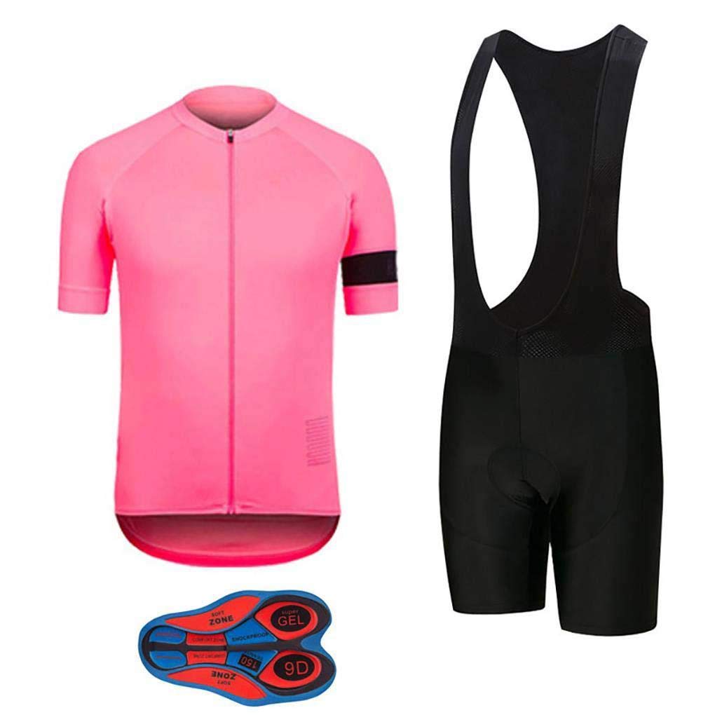 Men's Cycling Jersey & Bib Shorts Set - Quick-Dry, Full-Zip Road Bike Clothing Kit for Mountain & Road Biking | Perfect for Training, Racing & Long-Distance Cycling