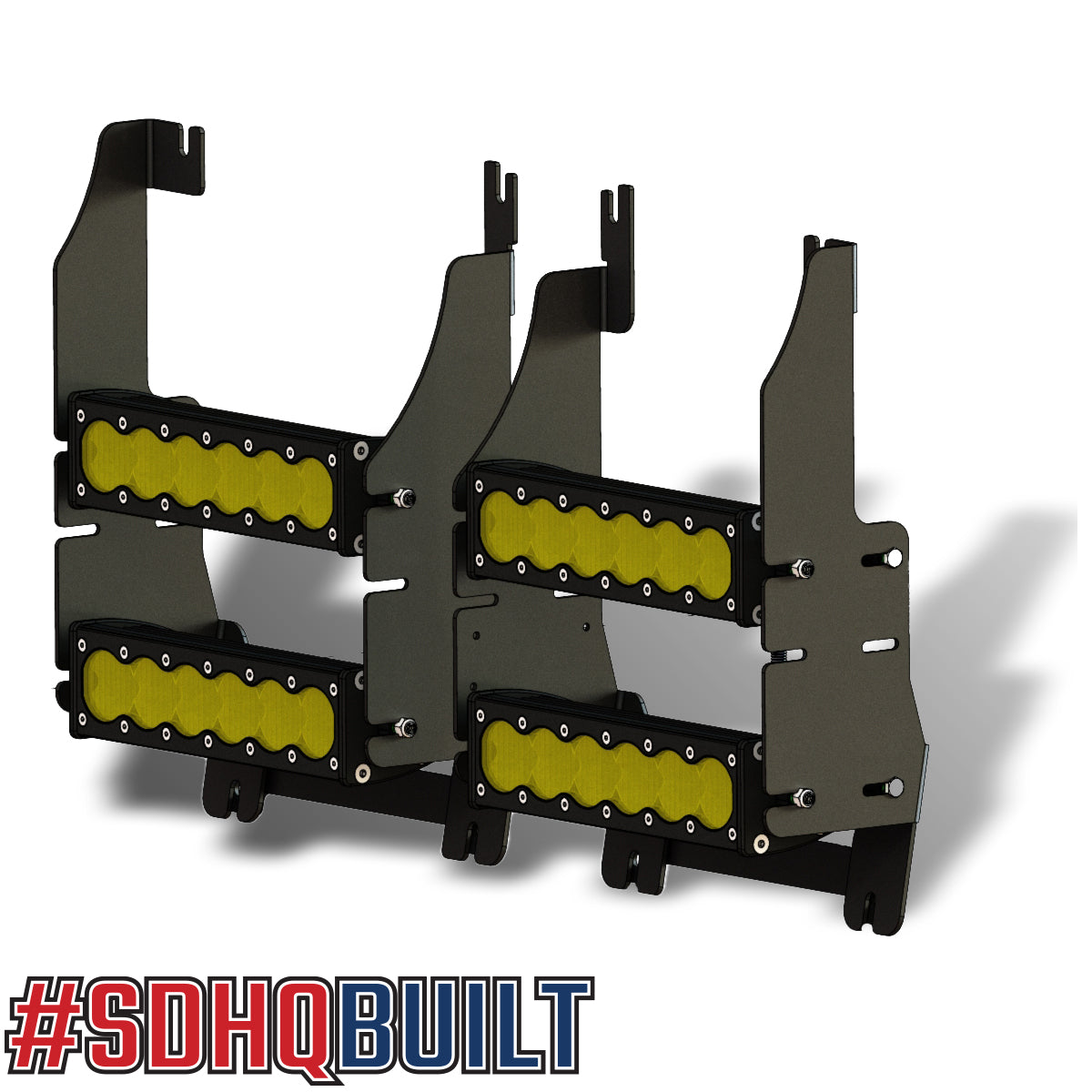 2019-2025 Ram 1500 SDHQ Built Behind the Grille LED Light Bar Mount Kit - Off-Road Lighting Upgrade for Enhanced Night Visibility