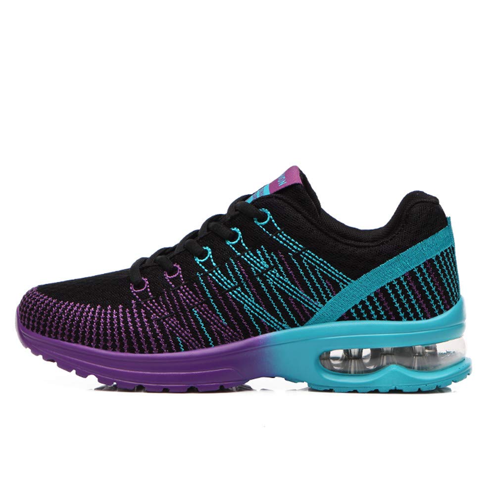 Rainbow Dream Women's Breathable Mesh Running Shoes - Non-Slip Air Cushion Sports Shoes for Gym, Jogging & Travel - Lightweight Walking Sneakers for Women