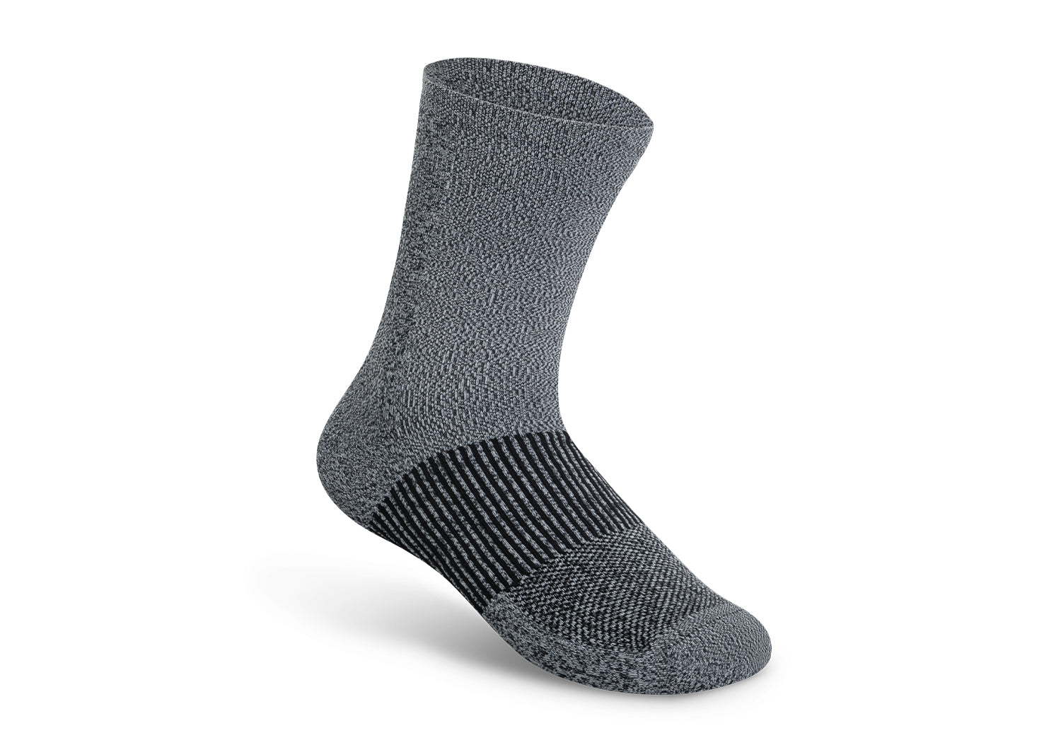 18-25 mmHg Mid Calf Compression Socks for Women & Men - Gray - Improve Circulation & Reduce Swelling - Perfect for Running, Travel & Nursing