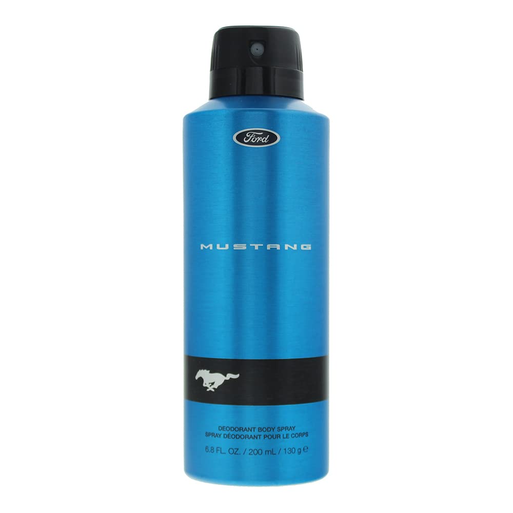 Mustang Blue Body Spray 130g - Cooling & Refreshing Body Mist for Men & Women - Perfect for Gym, Travel & Outdoor Activities