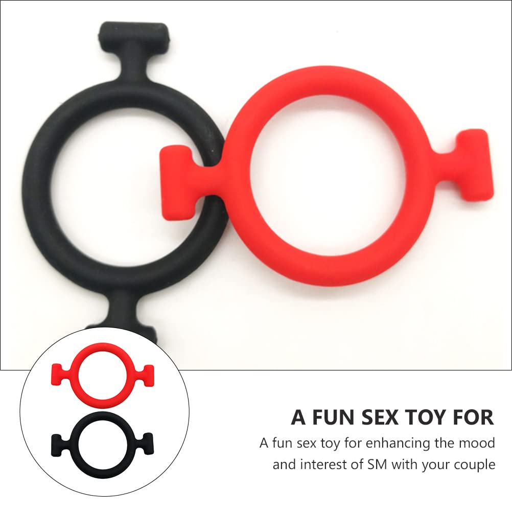 2 Pack Silicone Mouth Gag Sex Toy - Soft & Safe BDSM Gag for Couples, Adults, Women & Men - Perfect for Role Play, Bondage & Sensory Play