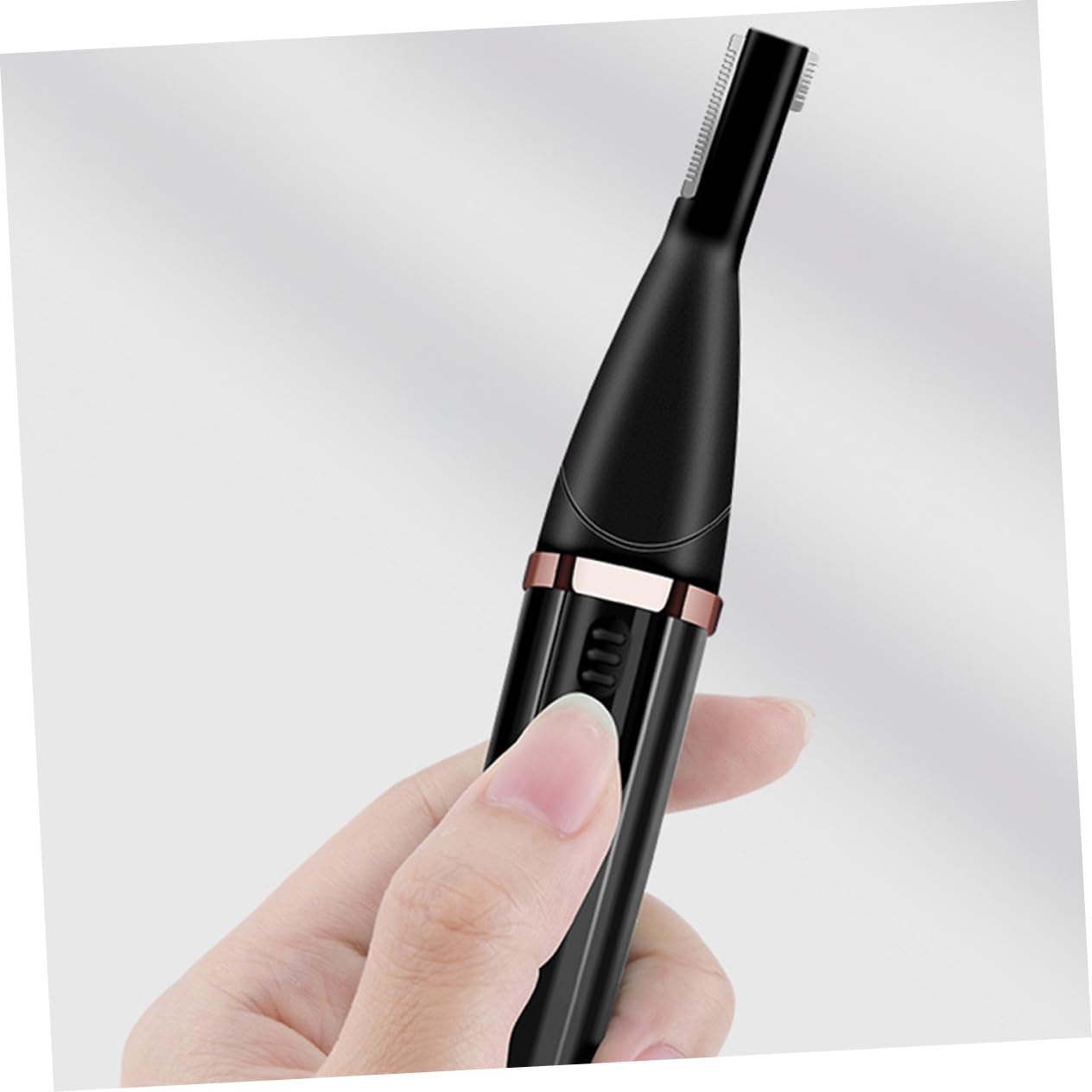 CANIGHT Electric Eyebrow Trimmer for Women - Facial Hair, Mustache & Nose Trimmer - Rechargeable Brow Shaver with Precision Blades - Black ABS Design - Perfect for Travel, Home & Salon Use