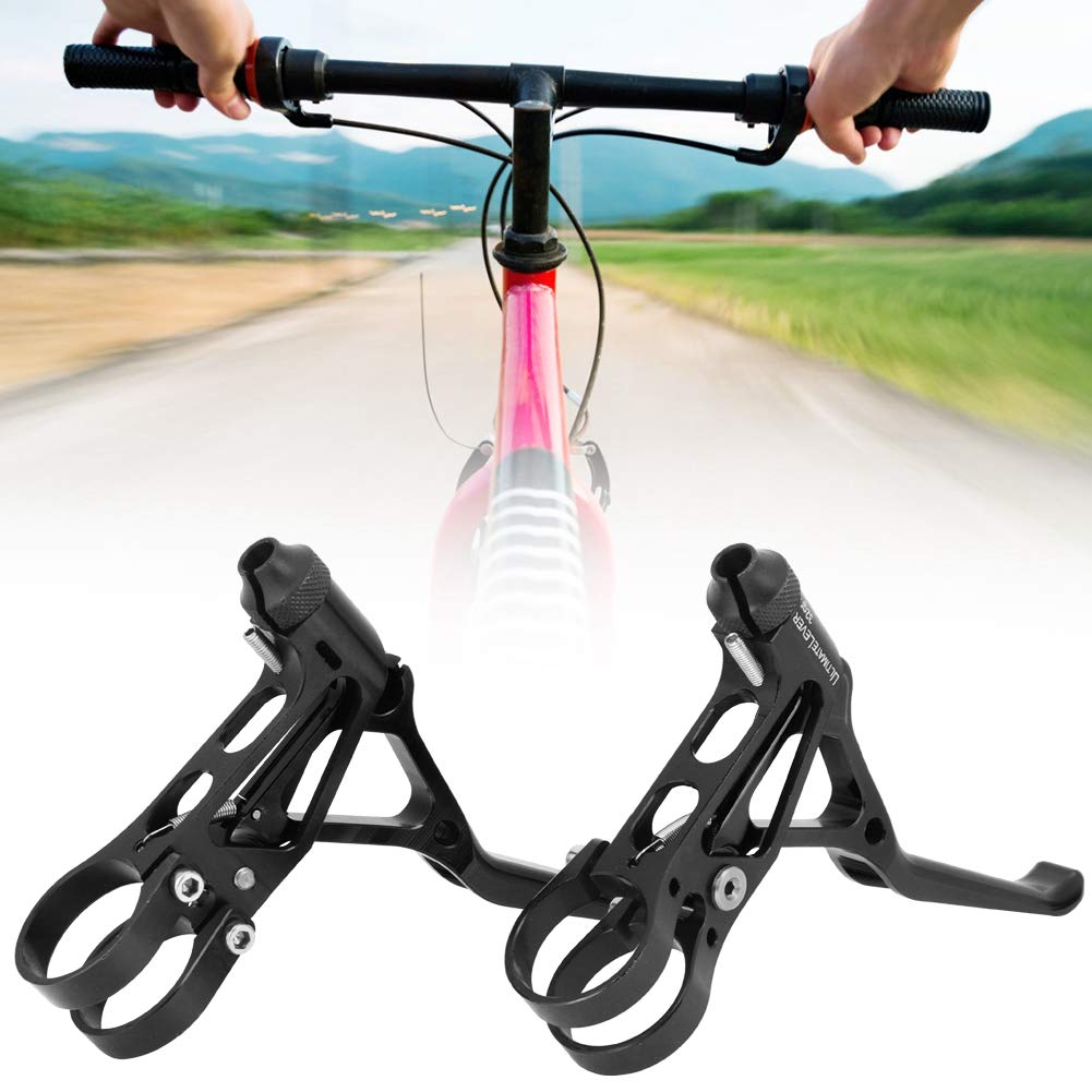 Keenso V Brake Handles - Premium Cycling Brake Levers for Folding Bikes & Road Bikes | Durable Bike Accessories & Spare Parts (Black) | Perfect for Commuting, Urban Riding & Bike Maintenance