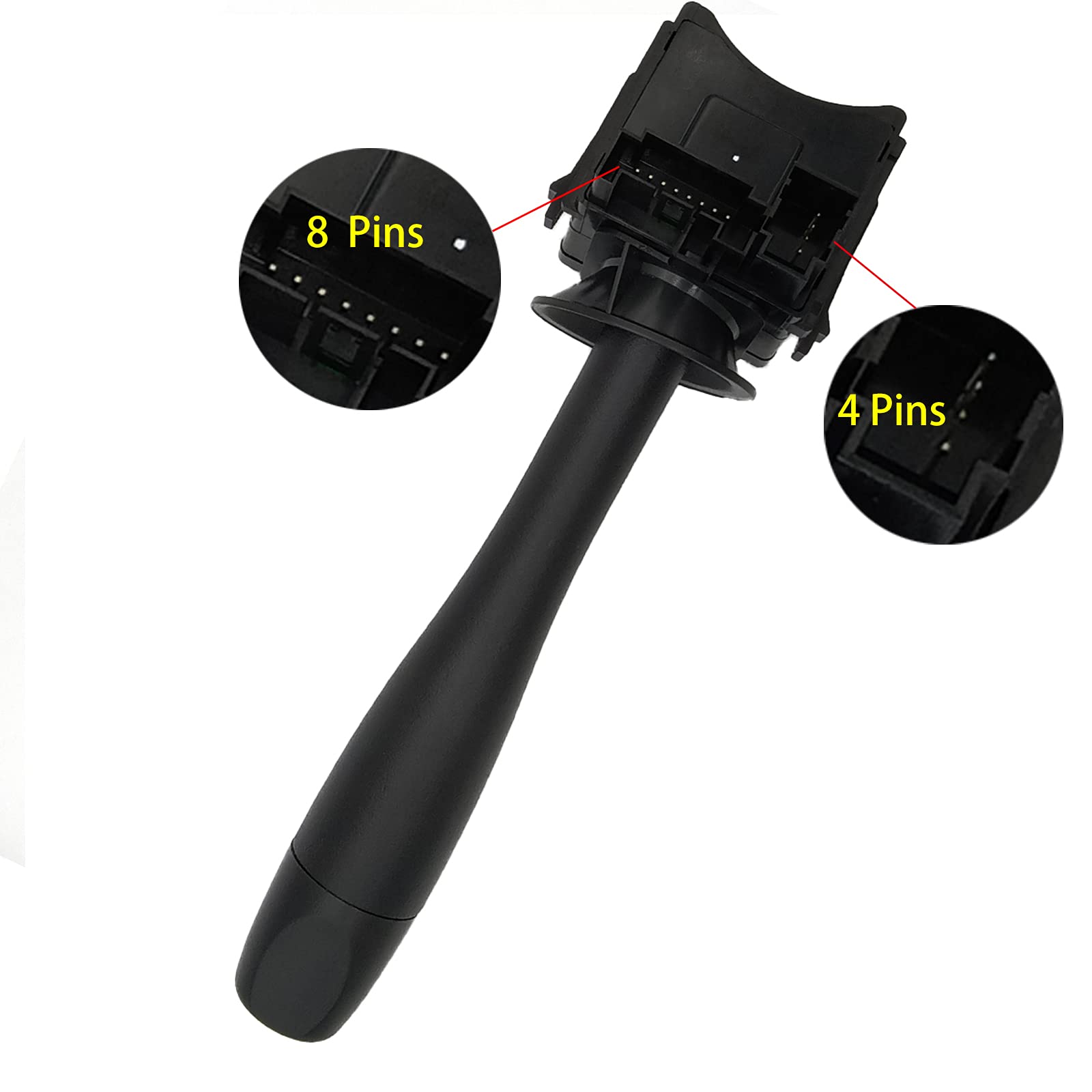 Turn Signal Switch & Headlamp Dimmer Blinker Lever Compatible with 2006-2012 Chevy Malibu, 2006-2010 Pontiac G6, 2007-2009 Saturn Aura - Replaces 20940369, SW8004, D6253E - Perfect for DIY Car Repairs & Vehicle Maintenance