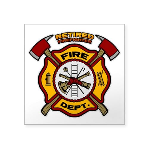 Clear - Retired Firefighter Sticker