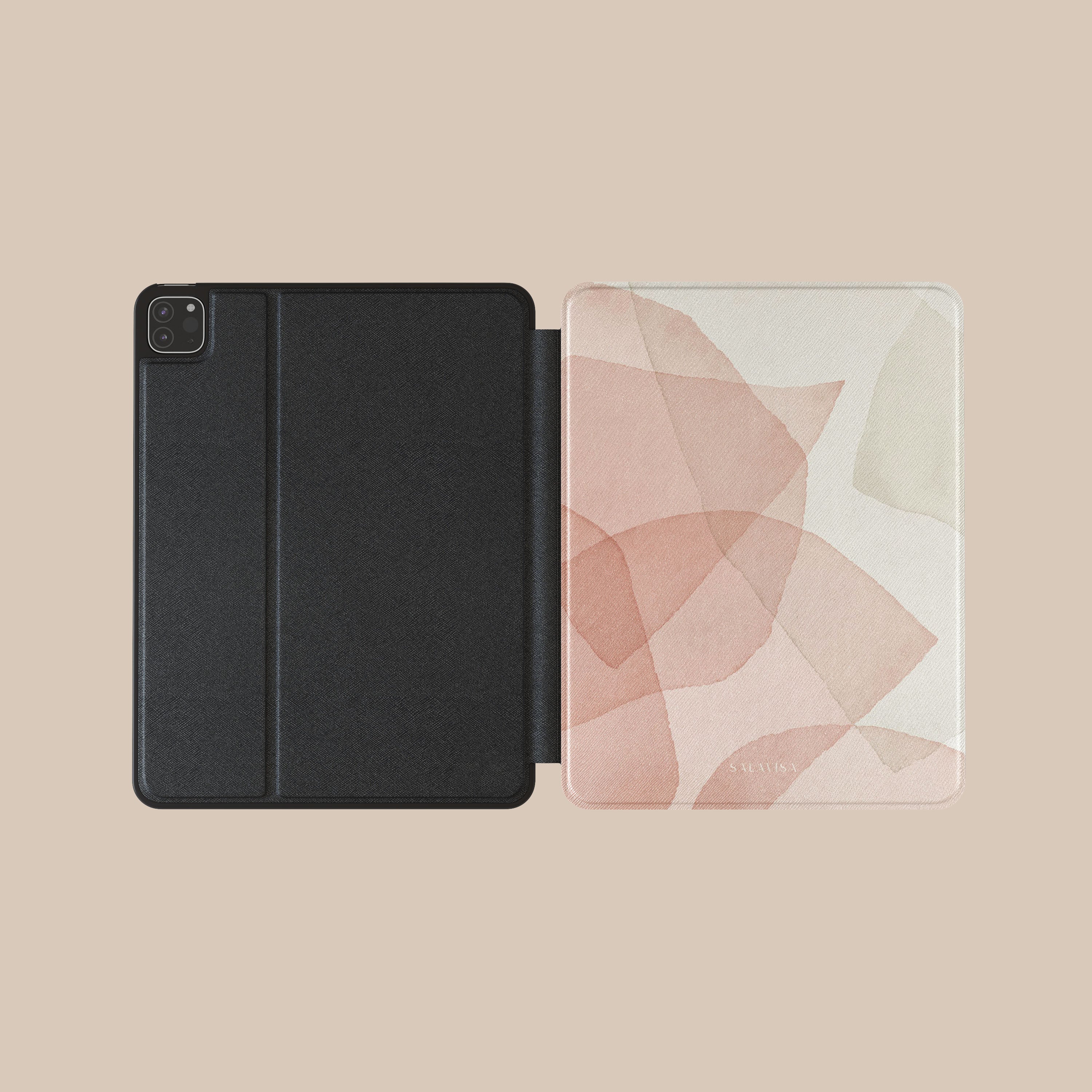 Pink Layered iPad Case - Slim Protective Cover for iPad Air/Pro, Shockproof & Scratch-Resistant - Perfect for Work, School & Travel