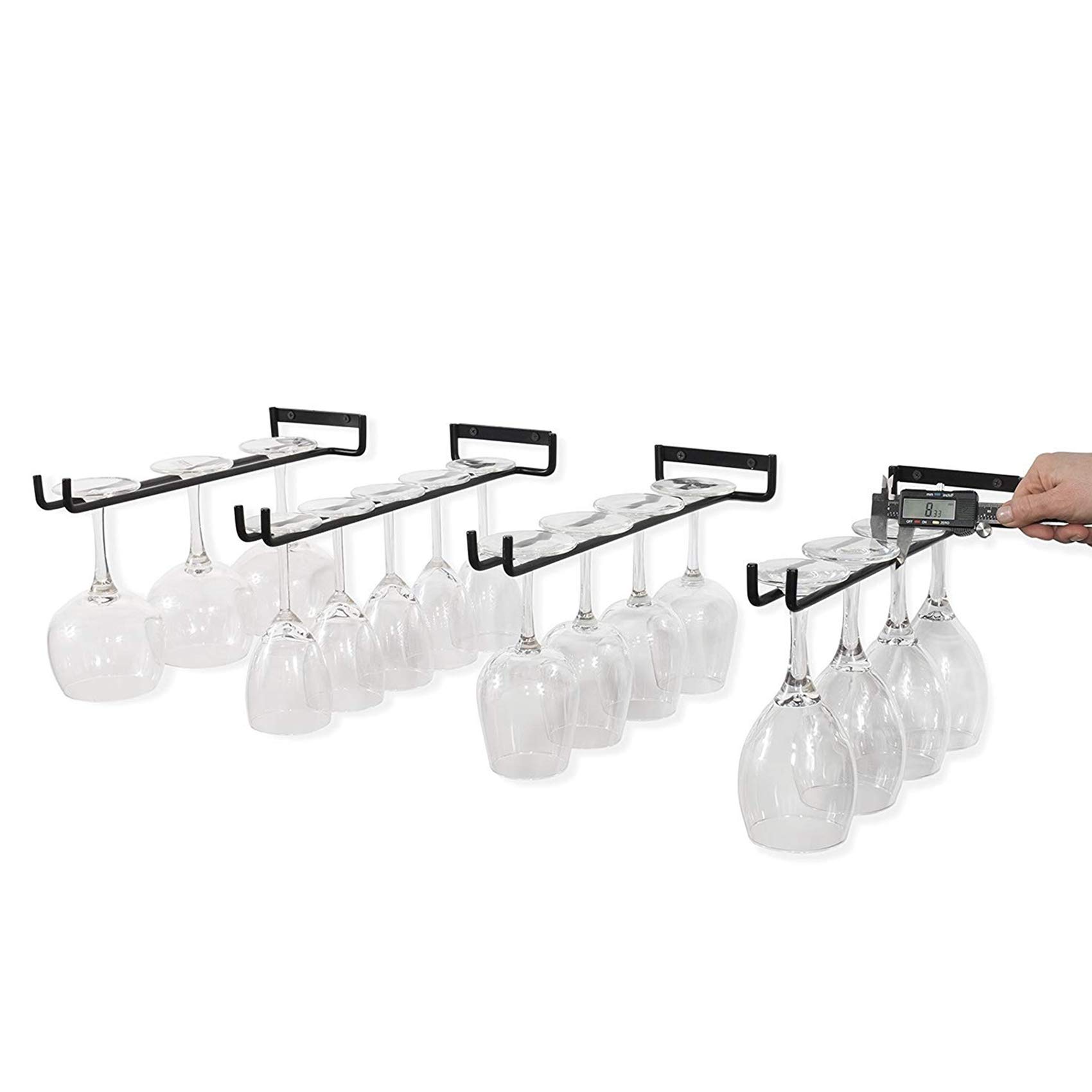 Wine Glass Storage Rack for Kitchen & Bar Display - Space Saving Organizer