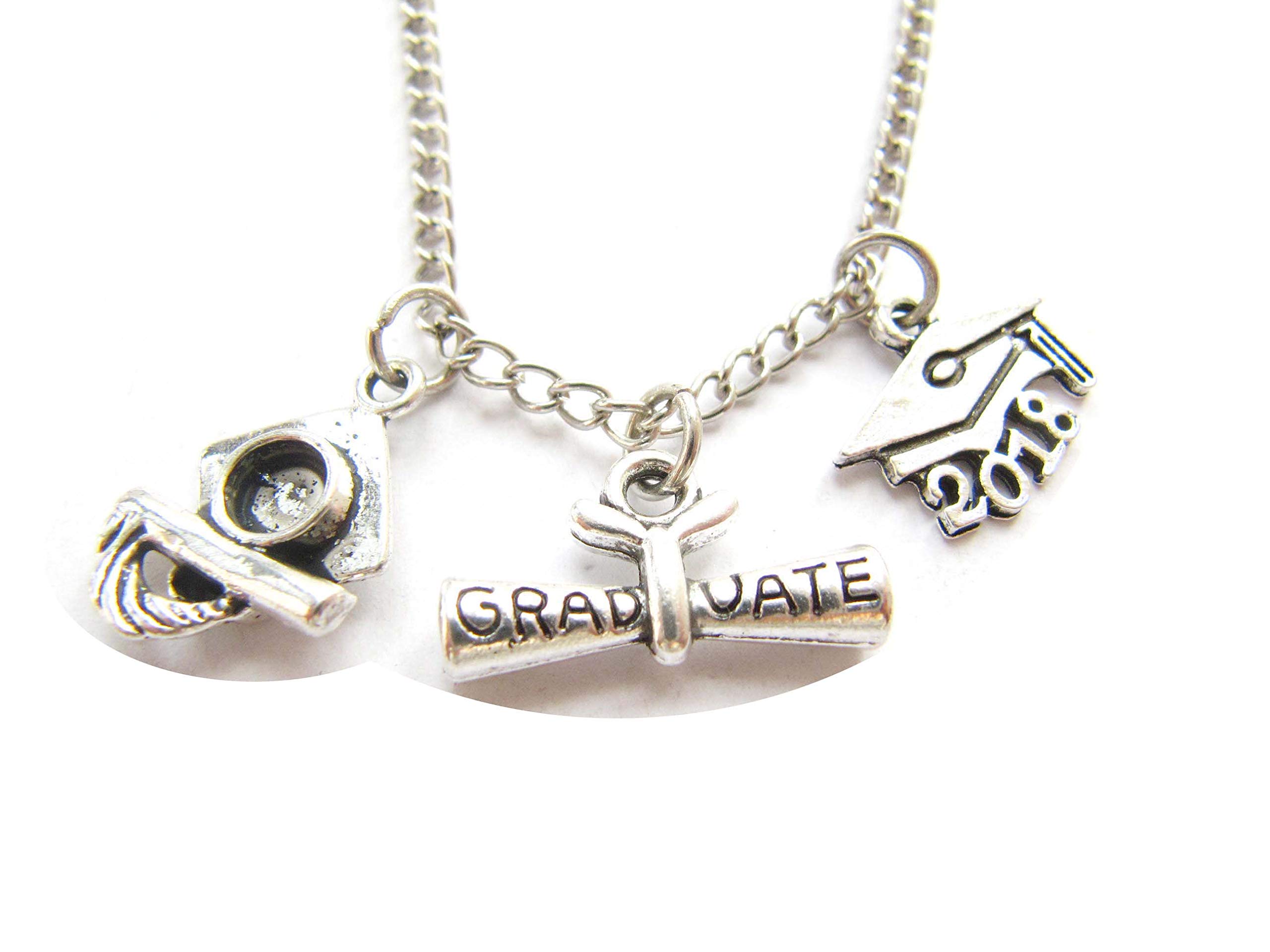 Custom Graduation Necklace - Personalized High School & College Graduation Gift for Her - Perfect for Commencement, Senior Year & Alumni Celebrations