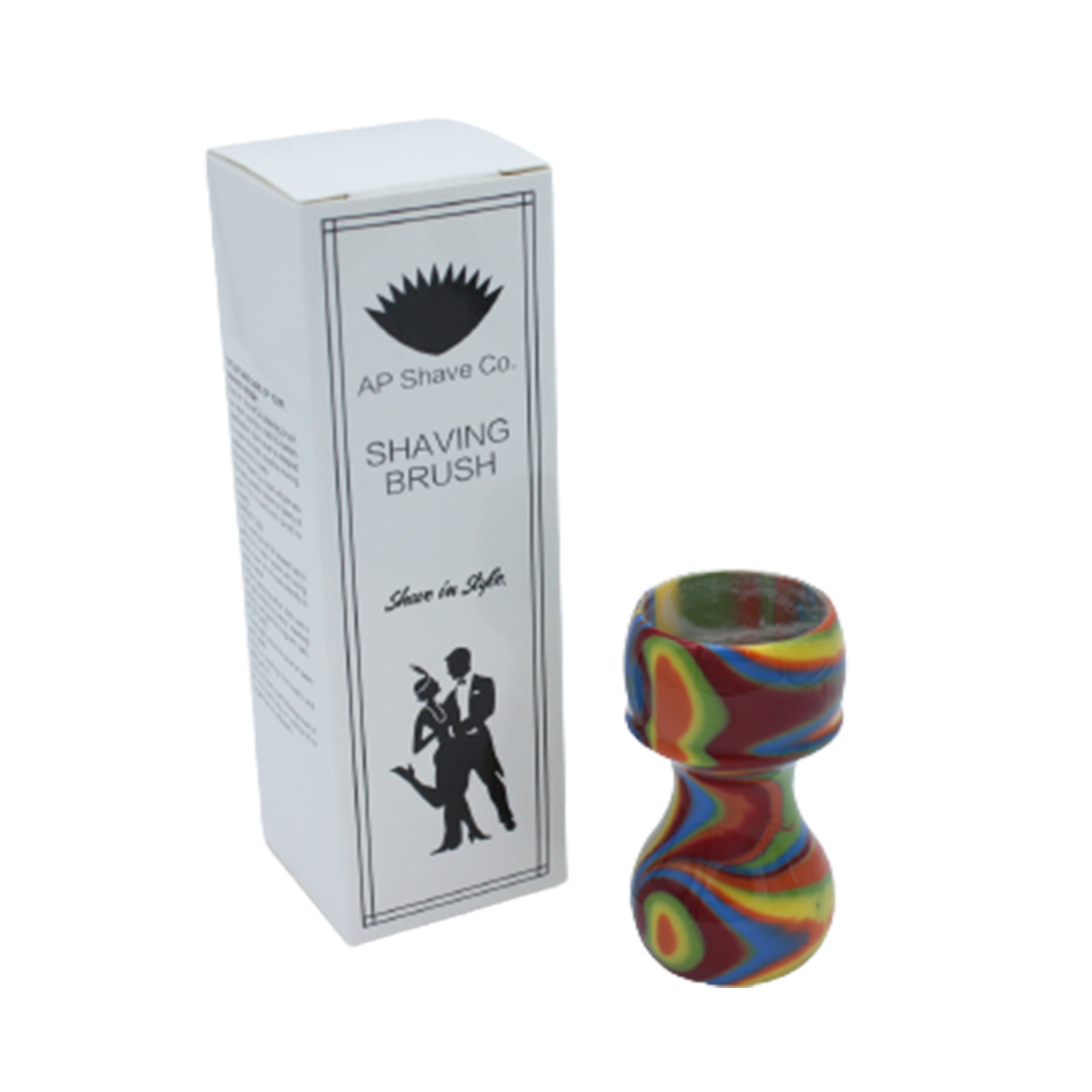 Premium Handcrafted Disco Shaving Brush Handle - Fits 28mm & 30mm Knots - Perfect for Wet Shaving & Grooming Gifts for Men