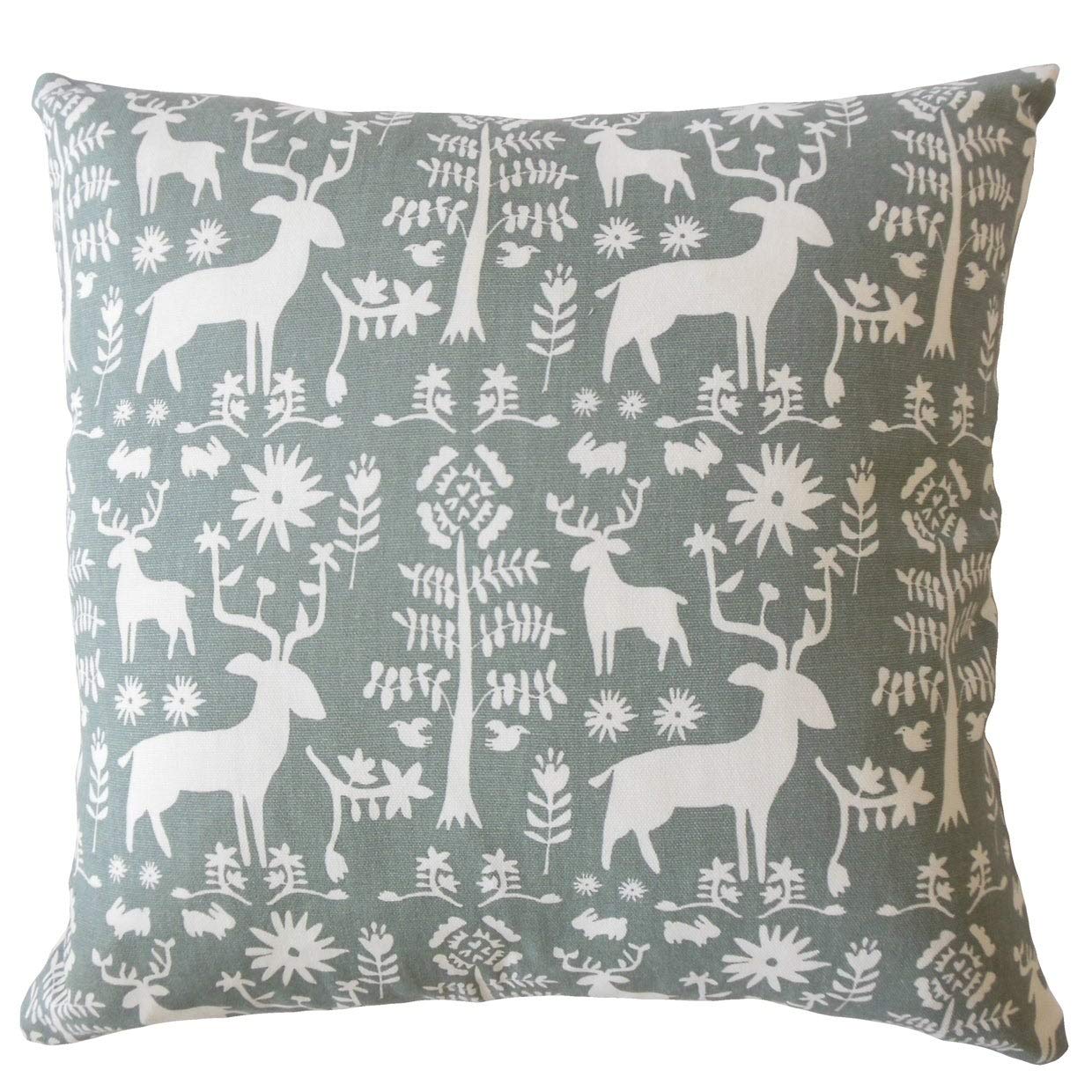 Premium Animal Print Down Filled Throw Pillow - Soft & Stylish Sundown Grey Decorative Cushion 12x18 Inches for Sofa, Bed, Living Room & Home Decor
