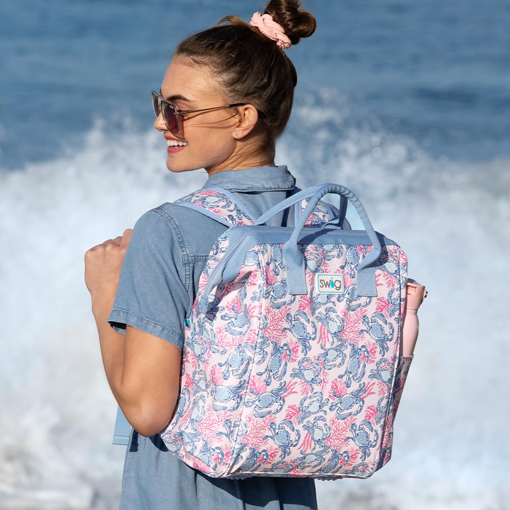 Swig Life Packi Backpack Cooler - Insulated Waterproof Beach Bag for 24 Cans | Lightweight Cooler for Picnics, Camping & Outdoor Adventures