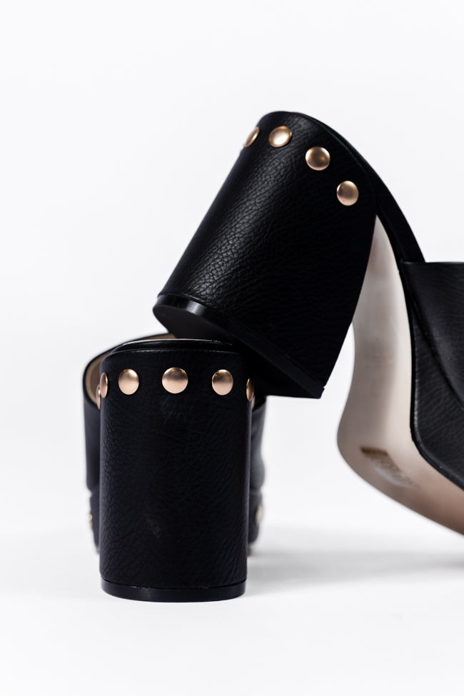 Hunter Black Studded Heels for Women - Stylish Pointed Toe High Heels for Party, Night Out & Special Occasions - Final Sale