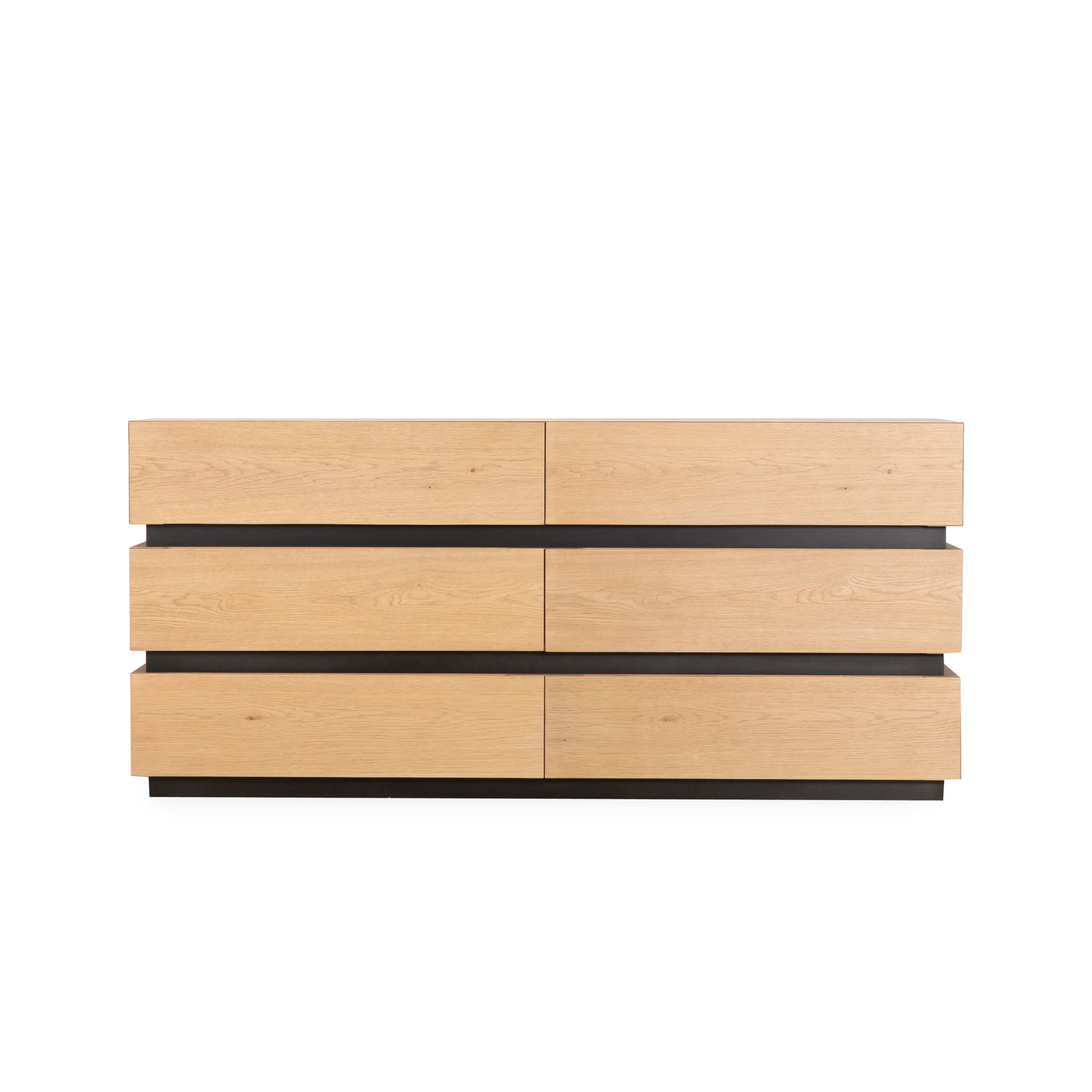 Modern 5-Drawer Dresser for Bedroom - Solid Wood Chest of Drawers with Metal Handles, Stylish Storage Organizer for Clothes, Bedroom Furniture, Home Decor
