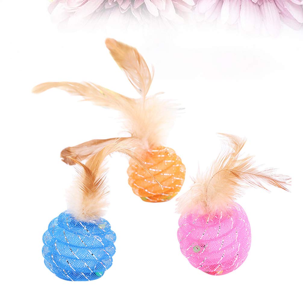 Balacoo 3-Piece Interactive Cat Toys Set with Tail - Fun Indoor Play for Kittens & Adult Cats - Perfect for Chasing, Bouncing & Exercise Playtime