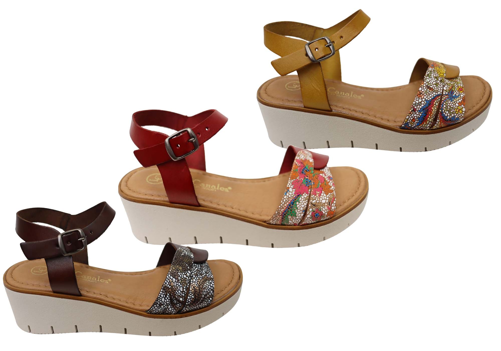 Ellie Women's Comfortable Leather Sandals - Handmade in Spain - Perfect for Summer, Beach & Casual Outings