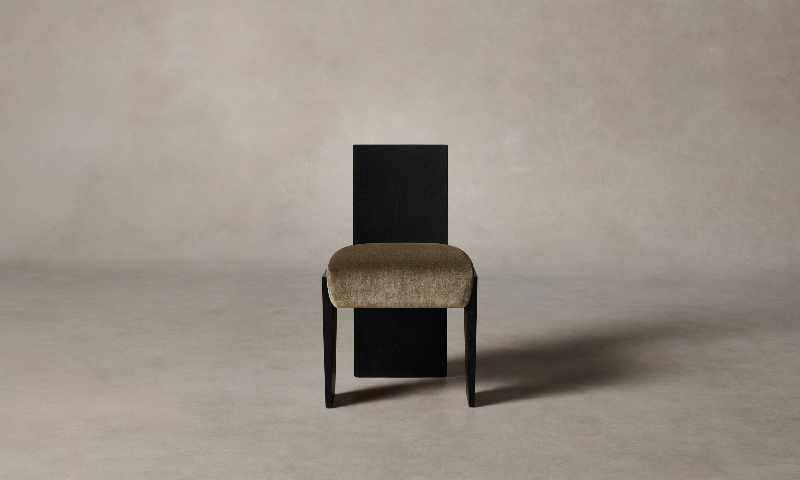 Garrett Dining Chair - Luxurious Mohair Mink Upholstery | Elegant Modern Dining Room Furniture for Home & Restaurant Use
