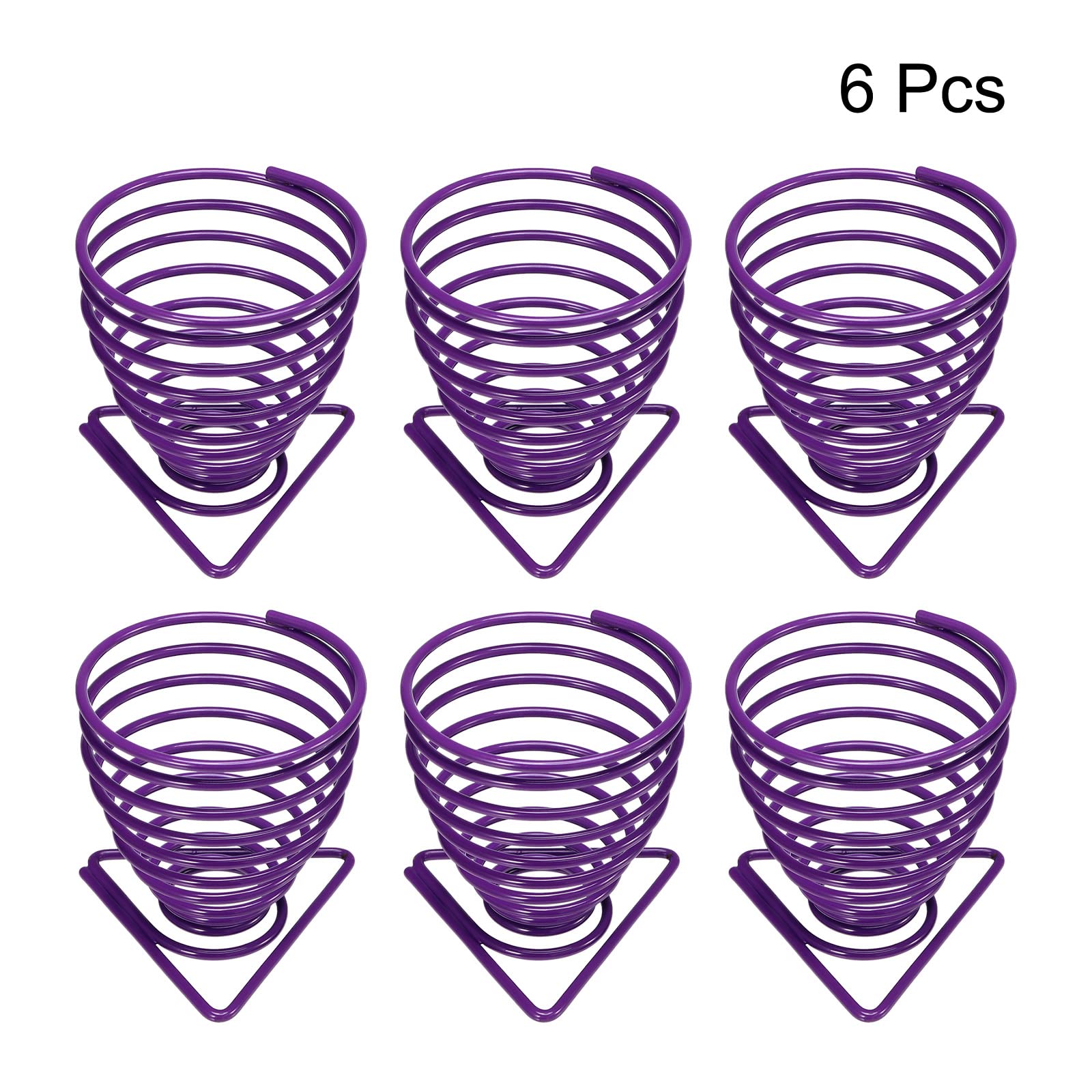 PATIKIL Air Plants Holder - 6 Pack Purple Hanging Air Plant Stand for Tillandsia, Home & Office Desktop Decor - Perfect for Living Room, Bedroom, and Indoor Garden Display