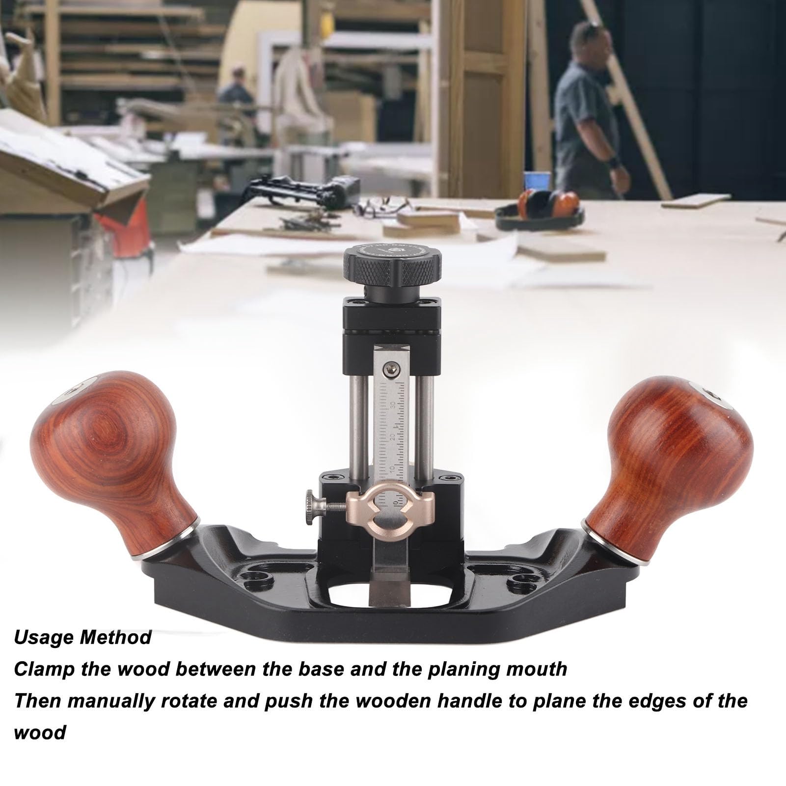Premium Aluminum Alloy Router Plane - Adjustable Blade Woodworking Hand Tool with Depth Stop for Joinery, Cabinet Making & DIY Projects - Perfect for Wood Shaping, Edge Trimming & Smoothing Surfaces