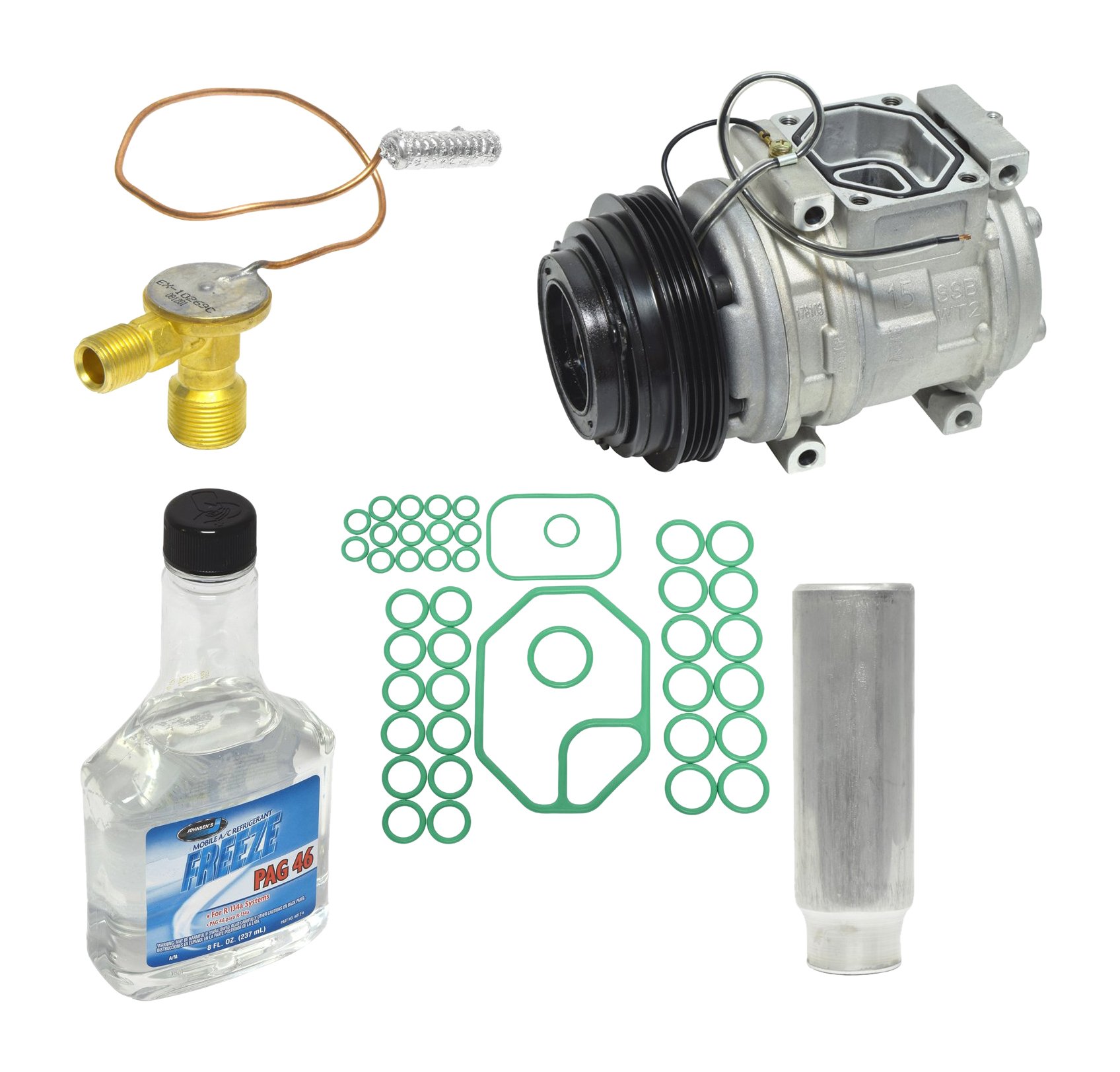 Universal Air Conditioner KT 3749 A/C Compressor & Component Kit - Replacement Parts for Car AC Systems | Perfect for Auto Repair & Maintenance