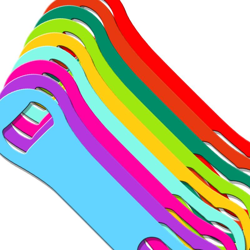 Bright Colors Kolorcoat™ V Rod® Bottle Opener - Durable & Rustproof for Outdoor BBQs, Camping & Parties (6-Pack)