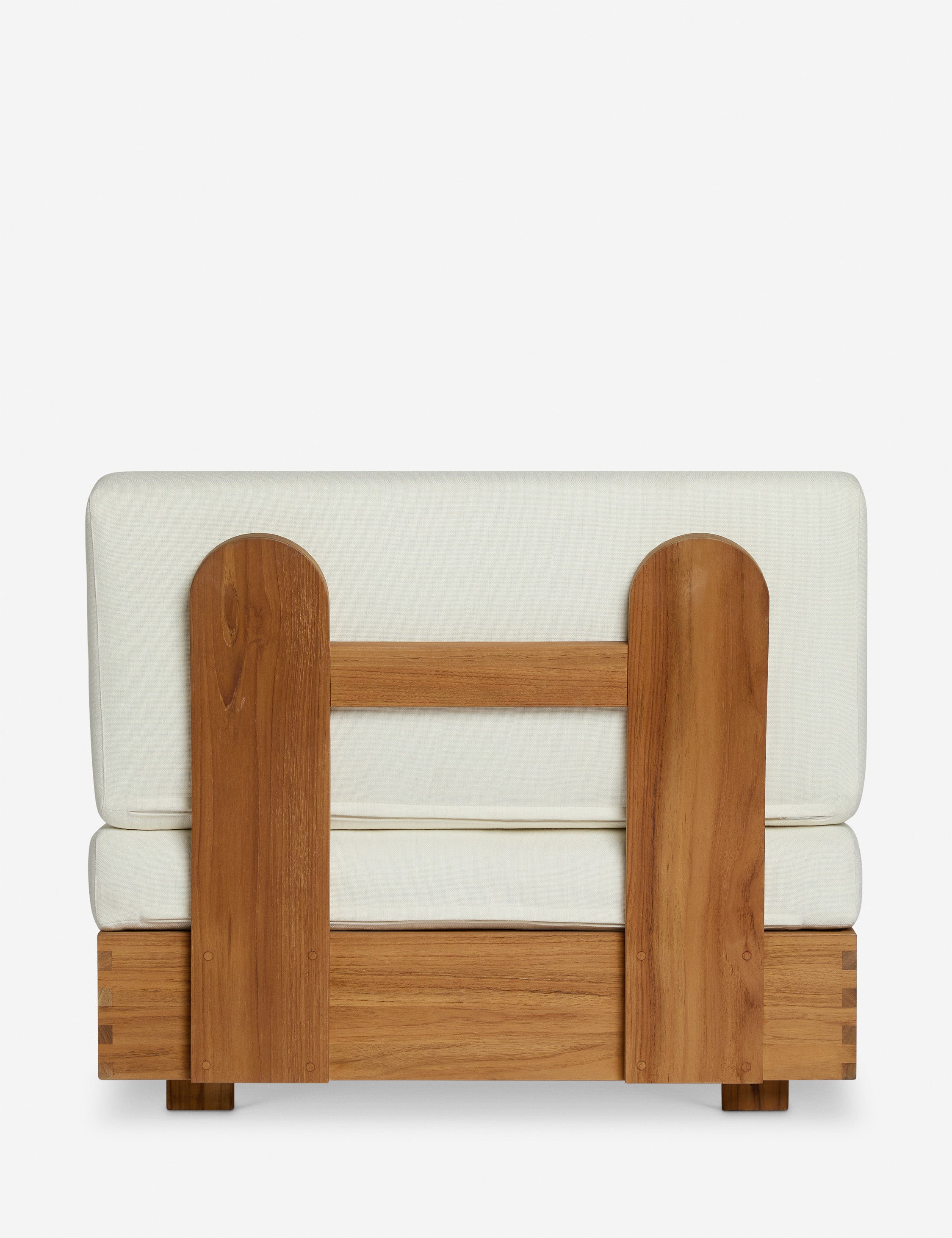 Abbot Outdoor Armless Accent Chair by Sarah Sherman Samuel - Modern Patio Lounge Chair for Garden, Poolside & Balcony Relaxation