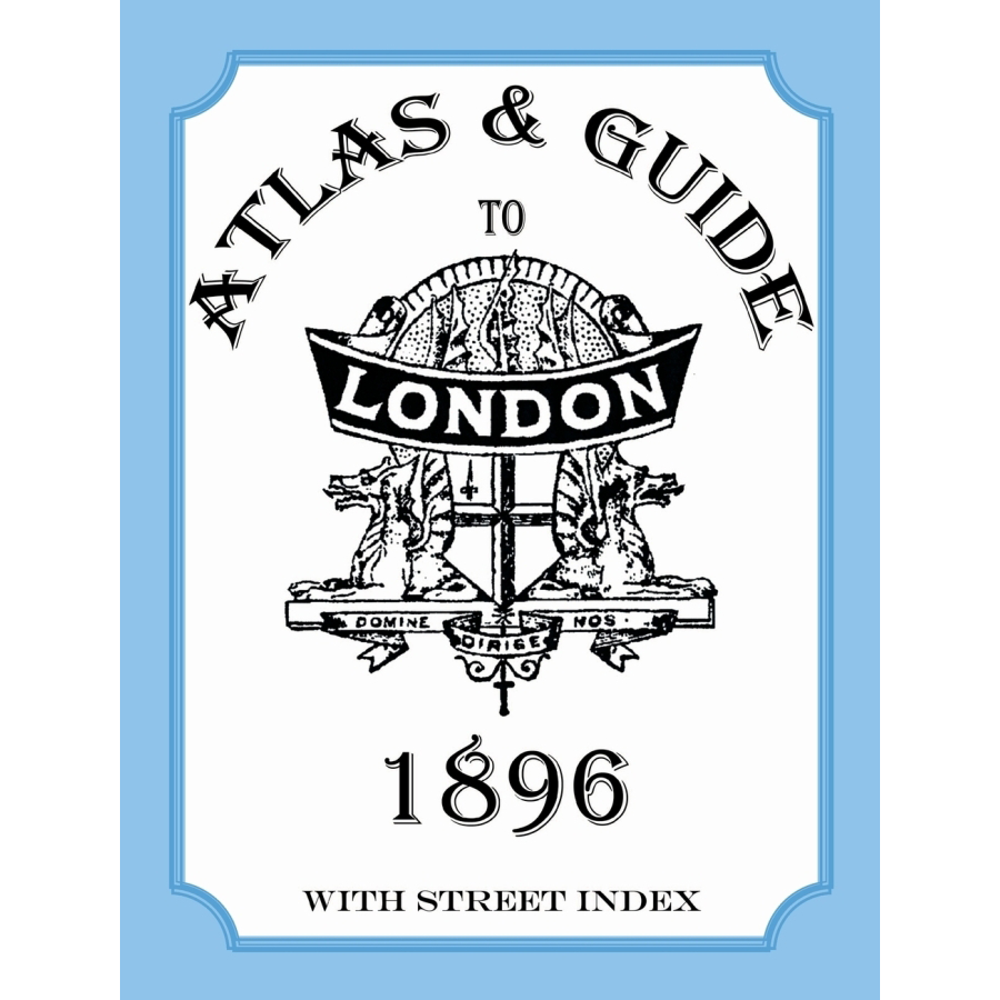 Vintage 1896 Atlas and Guide to London with Detailed Street Index - Perfect for History Buffs, Genealogy Research & Antique Map Collectors